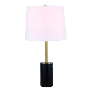 Elegant Marceline 1 Lt Table Lamp Tl3048bk Black Transitional Table Lamps By Hansen Wholesale