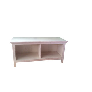 Cubby Hallway Storage Bench 2 Compartment Farmhouse Accent And Storage Benches by Appletree Woodcrafts Houzz