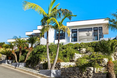 Example of a minimalist exterior home design