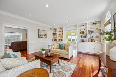 Living room photo in Philadelphia