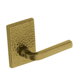 Baldwin Satin Brass Estate Lever - Door Levers