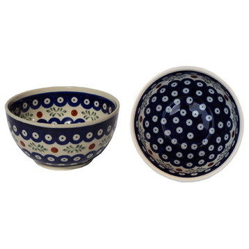 Polish Pottery  Ice Cream/Cereal Bowl, Pattern Number: 242