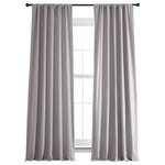 Exclusive Fabrics & Furnishings - French Linen Curtain Single Panel, Earl Gray, 50"x108" - The classic French curtain is hard to top in term of sophistication. These drapes are perfect for any window and when you shop with Half Price Drapes you can count on nothing but the finest linens. When quality and affordability are your top priorities we are the company you want to shop with. These French curtains are fully lined for complete privacy and finished off with a weighted hem to ensure they'll hang beautifully. These curtains have our most versatile header, a rod pocket with back tabs and hook belt. There is a 3" pole pocket in the header and back tab loops that will accommodate up to a 1.5" diameter curtain rod with no additional hardware. Additionally, these panels can be attached to curtain rings from clips or by running an S-shaped drapery pin through the back of the header and hanging the drapery pin through an eyelet on the rings. These curtains are sold with no hardware like rings or hooks. We try to provide the most accurate digital images possible. Color may appear slightly different from one screen to another based on differences in computer monitors, brightness, and other selected settings so there may be variations in color between the actual product and the way it appears online.
