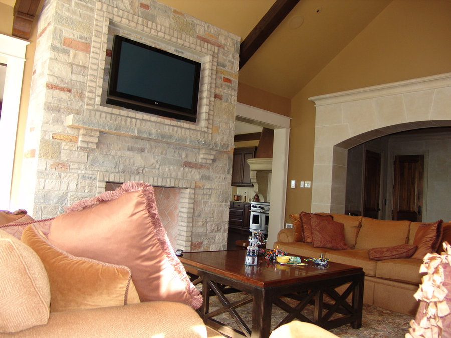 Family Room Fireplace Television Installation