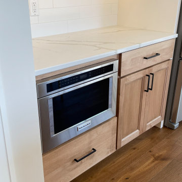 Ivory Painted and Maple Pecan Kitchen Design in Bettendorf, Iowa