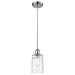 Innovations Lighting - Candor 1-Light Mini Pendant, Polished Chrome, Clear Waterglass - A truly dynamic fixture, the Ballston fits seamlessly amidst most decor styles. Its sleek design and vast offering of finishes and shade options makes the Ballston an easy choice for all homes.