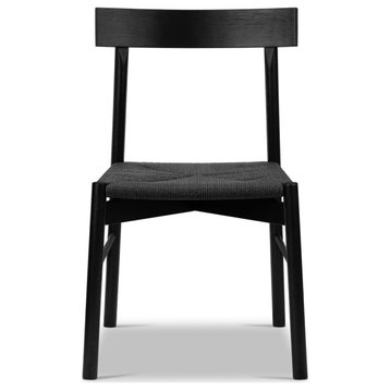 Poly and Bak Hamm Dining Chair, Pitch Black