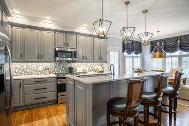 Example of a kitchen design in Richmond