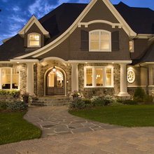 Outside front of house