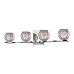 Hudson Valley - 4-Light Bath Bracket, Polished Chrome - Bathroom Vanity Lighting