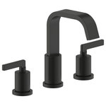 Italia Faucets - Saint-Lazare 2-Handle 8, widespread Bathroom Faucet With Ribbon Spout, Matte - From the new Saint-Lazare Collection comes our ribbon spout design 8 inch widespread faucet for your bath or powder room by Fontaine by Italia. The ribbon spout is fixed and does not rotate. Push pop matching drain sold separately. Faucet is available in Chrome, Brushed Nickel, Matte Black and Oil Rubbed Bronze.