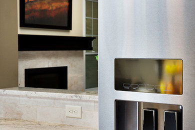 Example of a transitional home design design in Other