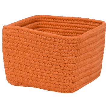 Braided Craft Basket, Orange Zest 12"x12"x8"
