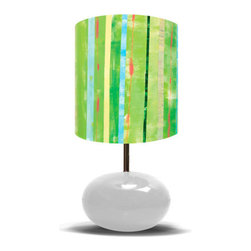 Going Green on White Base Lamp by Oopsy Daisy - Kids Lamps