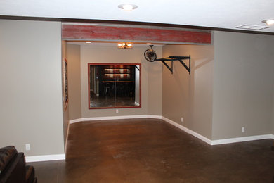 Modern/Rustic basement remodel