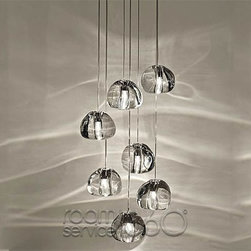 Mizu Crystal Multi Light Pendant by Terzani #18971 - Serving Dishes And Platters