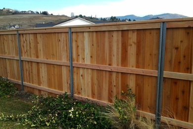 Clear Cedar Fence with PostMaster® Steel Fence Post System