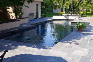 Example of a classic pool design in Orange County