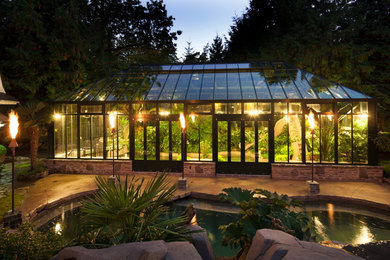 Inspiration for a large modern detached shed remodel in Vancouver