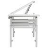 Offex Height Adjustable Drafting Table with 39.5" x 30" Tilting Top - White