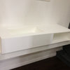 ADM Rectangular Countertop Sink, White, 48", Glossy White
