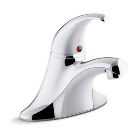 Kohler Coralais 1-Handle Bath Faucet w/ Plastic Pop-Up Drain, Polished Chrome