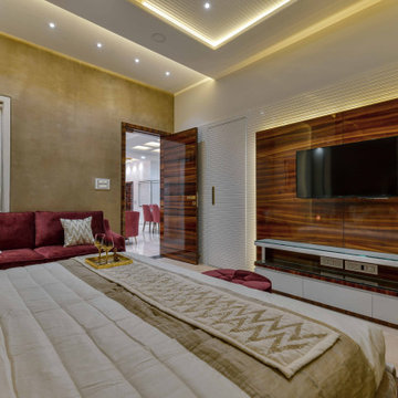 Ultra Luxury Modern Master Bedroom TV Unit