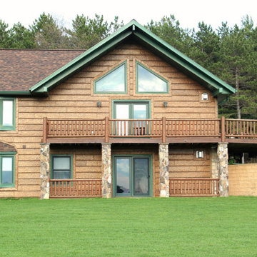 Concrete Log Siding Homes