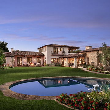Old World Garden and Pool Extrior