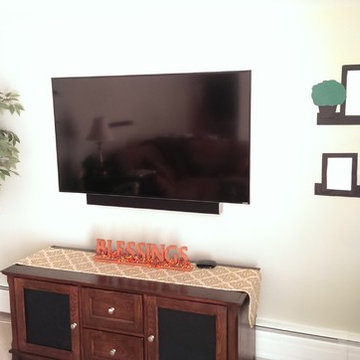 Using Philips HUE LED Lightstrips for a TV Mount in Mt Prospect
