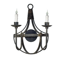 SC-132 Custom Hand Made Iron Sconce - Wall Sconces