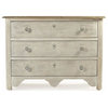 Chest of Drawers PATRIC Charcoal Poplar Pine Carved Locking 3