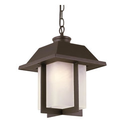Trans Globe Lighting - Trans Globe Lighting 40114 BK Outdoor Pendant The Standard - Outdoor Hanging Lights