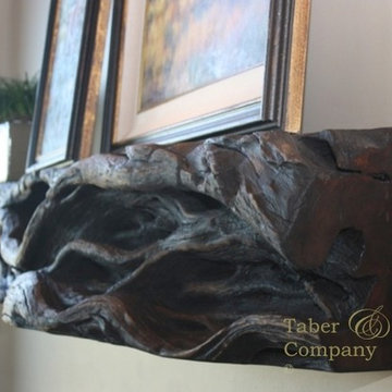 the Mantel is hand finished to enhance the natural character