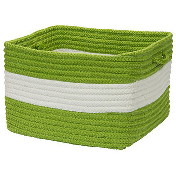 Colonial Mills Basket Rope Walk Bright Green Square