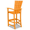 Polywood Quattro Adirondack Bar Chair, Tangerine