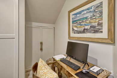 Example of a tuscan home office design in Other