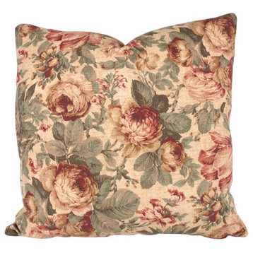 Flora Antiqua 90/10 Duck Insert Pillow With Cover, 22x22