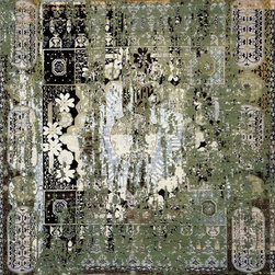 Hand Knotted Green - Area Rugs