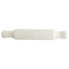 Marble Kitchen Rolling Pin, White