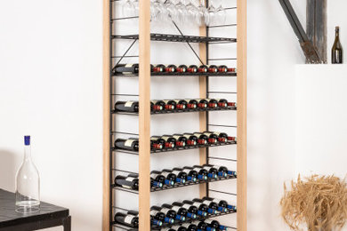 Réalisation d'une cave à vin design.