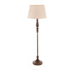 Malia Carved Wood Floor Lamp With Shade