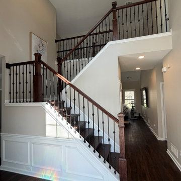 Modern Staircase & Iron Balusters