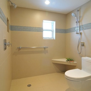 Certified Aging in Place Bathroomwhite toilet