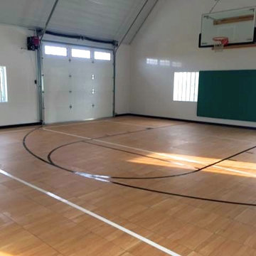 Home Gym Addition by SnapSports - Custom indoor Court