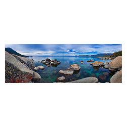 Douglas Page Photographic Arts - Tahoe Blue, Canvas Giclee, 72"x24" - Prints And Posters