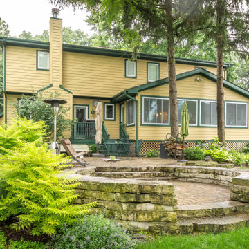 Shabby-Chic Country Kitchen & Sunroom