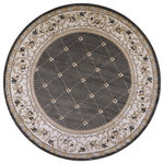 KAS - KAS Avalon 5615 Courtyard Rug, Gray/Ivory, 7'10"x7'10" Round - Traditional and classic at a great value best describes our Avalon Collection! The updated color palette adds a fresh touch of elegance to any lifestyle. This collection is a tremendous value and makes for easy upkeep.