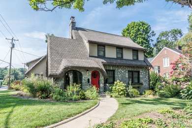 Example of an exterior home design in Other