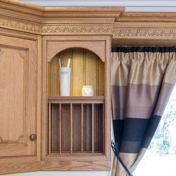 Classic, Sustainable-Wood Victorian Style Kitchen